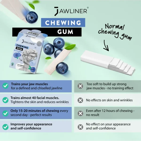 JAWLINER® Medium Hard áfonya rágógumi - Image 6